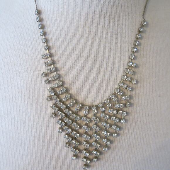 Rhinestone Jewelry Set Tiara Crown 2 Necklaces Costume Dress Up Cosplay Princess - Picture 9 of 13